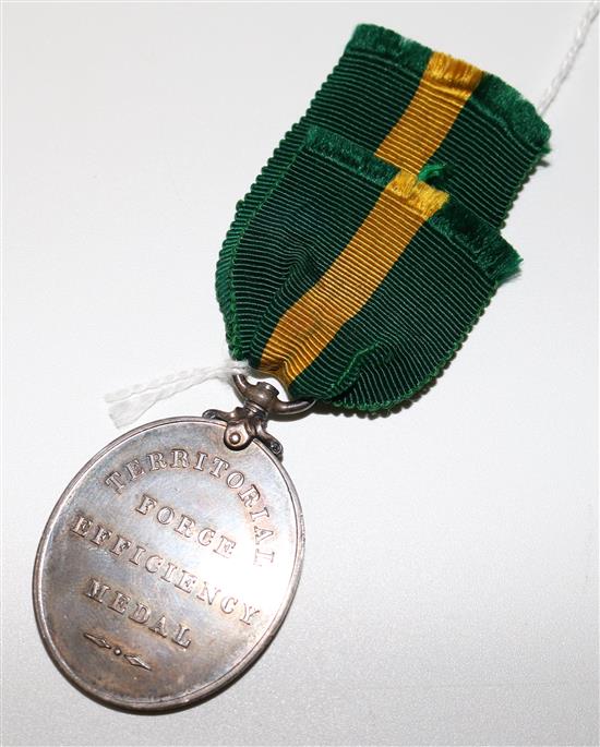 Edward VII Territorial Force Efficiency medal(-)